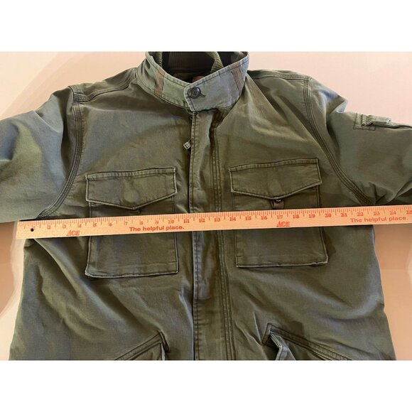 Vintage Y2K Gap 1969 army green utility parka jacket removable quilted liner L - Picture 14 of 16